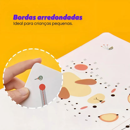 Caderno Didático Reutilizável com Brindes – Pinguim 🐧